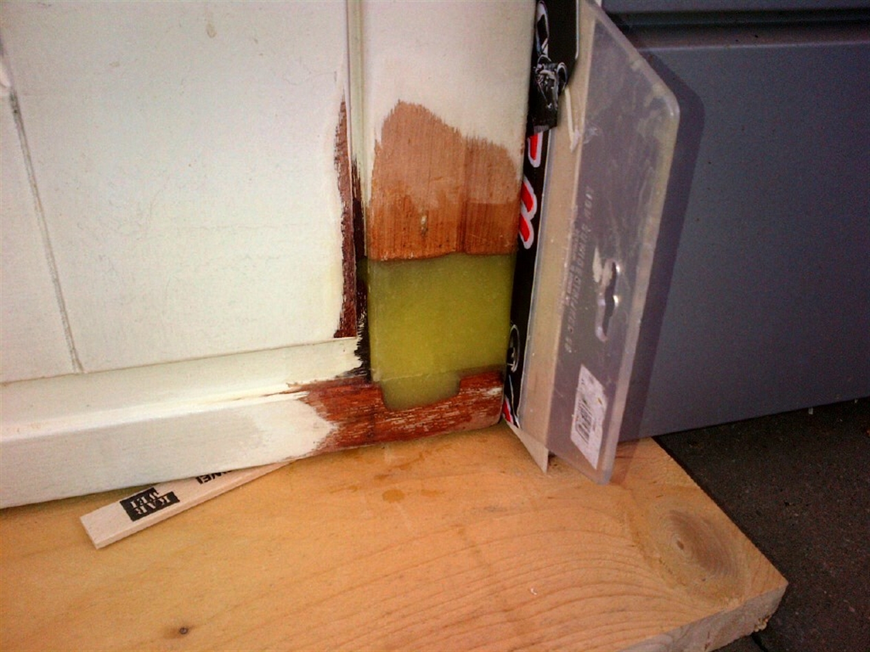 Inmiddels in de dryfix en opgevuld.