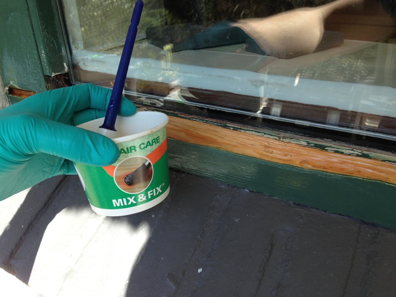 voorbehandelen met dry fix 1 na de vochtmeting.