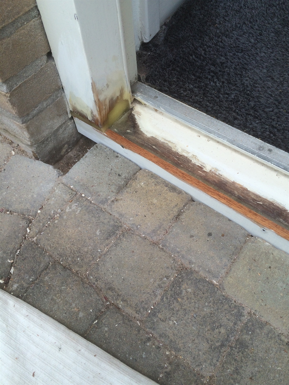 Voorzijde gelamineerd en verbindingen gevuld