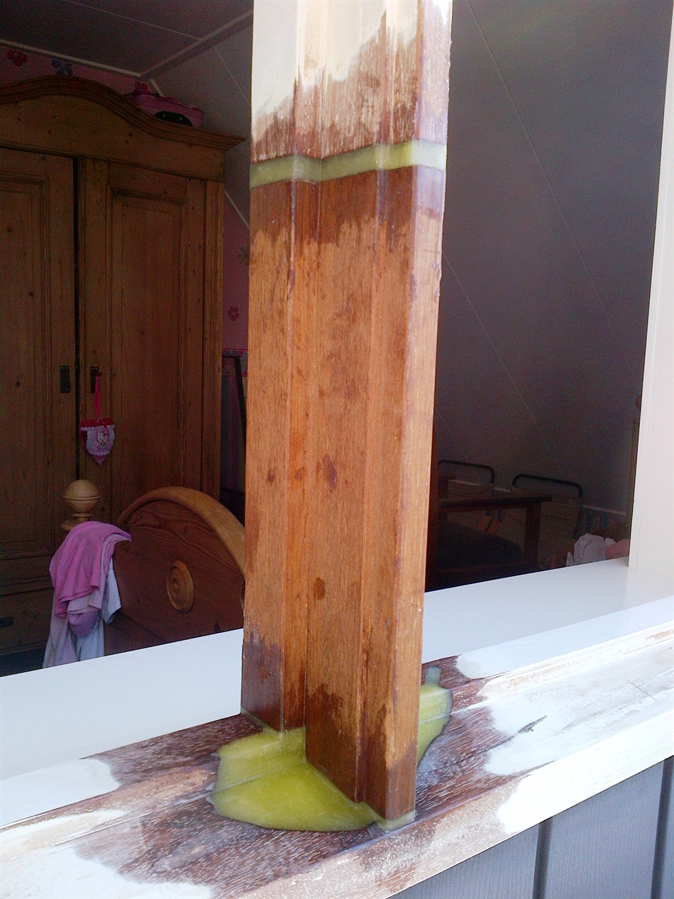 Nieuwe stijl geplaatst (foto genomen vanuit andere hoek)